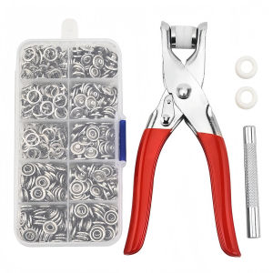 100pcs 9.5mm Snap Button Pliers Set with Five-Claw Fastener Tool for Sewing Crafting and Baby Clothing