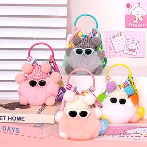 Móc khóa Hình Quái Vật Hoạt Hình Nhồi Bông Đáng Yêu nhiều màu sắc BZ034