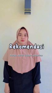 Khimar Jilbab Instan Pet Serut JUMBO L Polos Jersey - Kerudung Wanita /- Khimar Kerudung Jilbab Hijab Instan Jersey Terbaru - Hijab Jersey Premium