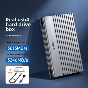 Zike Usb4 Hard Disk Box NVMe Solid State Hard-Disk Cartridge M2 Compatible with USB3.0 Lightning 4 Movable Hard Disk Box