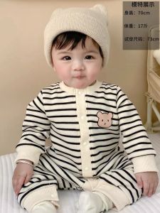 ชุดเดรสแขนยาวผ้าฝ้ายสำหรับเด็กชาย 0-6 เดือน ชุดคลุมท้องแบบลำลอง ชุดเด็กชาย ชุดคลุมท้อง ชุดเด็กชาย ชุดเด็ก ชุดเด็ก