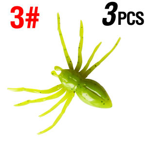 Soft Spider Bait Insect Fishing Lure 5 Colors Casting Lure Artificial Worm Bait Floating for Freshwater Saltwater