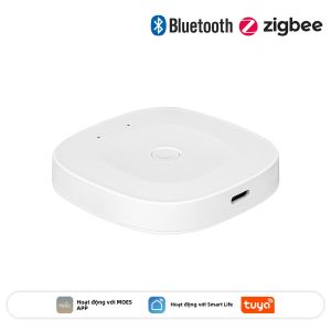 MOES Tuya Smart ZigBee Bluetooth Gateway Hub Type-C Tự Động Hóa Nhà Không Dây Tương Thích Với Alexa Google Home Điều Khiển Đa Chế Độ