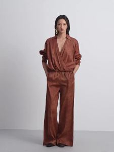 Silk Retro Cross-over Shirt