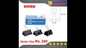 Binder Clips No 260 Kenko / Clip Hitam Penjepit No.260 / Klip Jepit Kertas Besar