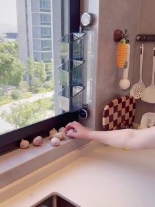 youqin | Wall-Mounted Garlic And Ginger Storage Organizer No-Drill