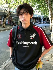 LIUBU | Color Block Polo Shirt Male Summer Short Sleeve