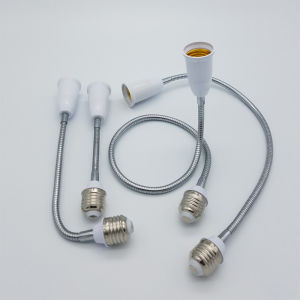 Extended E27 Lamp Head Adapter Socket Converter for Night Light Soft Tube Home Decoration Lighting Accessories