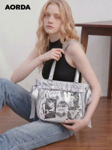 AORDA | Silver Mini Shoulder Bag for Small Items 10cm