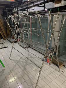 JEMURAN BAJU STAINLESS PANJANG 180cm JEMURAN ASLI STAINLESS KUAT KOKOH ANTI KARAT HARGA TERMURAH