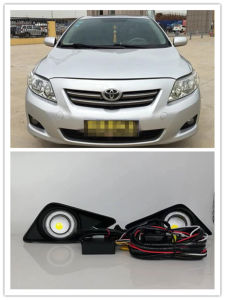 LED Fog Lights Assembly For Toyota Corolla 2007 2008 2009 Front Bumper Fog lamp Replacement Angel Eye Daylight Accessories Kit