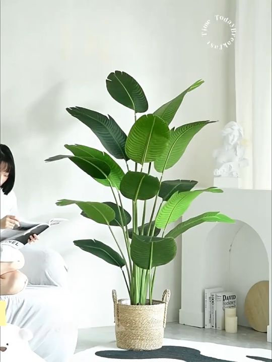 【Send flower pots】Artificial Plants big size 68/85/95cm Artificial Palm ...