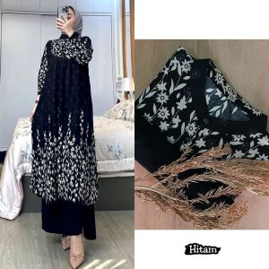 new set long tunik EMILI SET LONG TUNIK RAYON KEKINIAN SET LONG TUNIK TRENDY