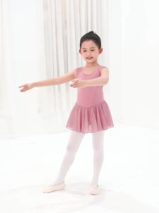 daydance | Girls Kids Ballet Dress Mesh Splice Dance Leotards Sleeveless Gymnastics Leotard Ballerina  Ballet Tutu Training Dance Bodysuits