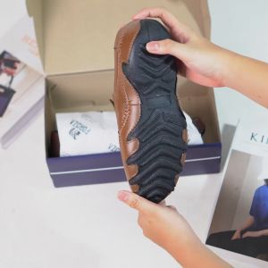 Sepatu Slip On Pria Kulit Outsole Karet Semi Formal Slim and Flexible Fordza 2022