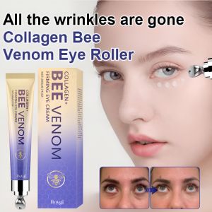 Collagen Bee Venom Eye Roller Cream Anti-Wrinkle Anti-Puffiness Eye Cream Moisturizing Eye Care