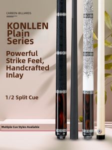 Konllen | Matte Finish Carbon Fiber Black Technology Snooker Cue