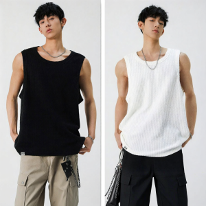 izzue | Fashionable White Sleeveless Vest