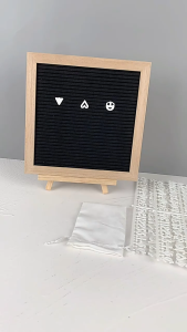 SG Specool® Wooden Felt DIY Message Board Set Home Decor baby 100day Photoshoot Props Memo Board