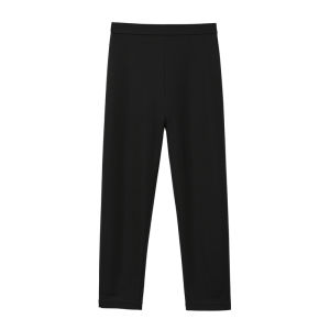 Elastic Smooth Leggings 7/8 Length Tight Fitting Casual Pants