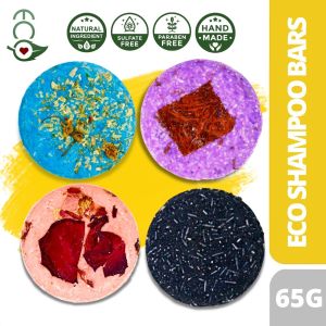 Ecò Premium Natural Shampoo and Conditioner Bar 65g Sulfate Paraben Free - Shampoo Bar Aloe Vera Gugo Keratin Avocado Hair Darkening Natural Hair Grower Organic Thickening Argan Detox Dandruff Woops Ecobar Human Nature Eco Shift Strengthening
