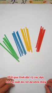 [Trung Lê] Bộ 20 Que Tính Nhựa Nguyên Sinh Học Sinh Tiểu Học Học Toán Đồ Chơi Giáo Dục Giáo Cụ