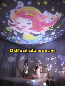 MeetYou 2025 Upgrade 21 Projection Films Projector Music Projection and Night Light In One For Childrens Room For Birthday Gift Childrens Day Rewords For Kids