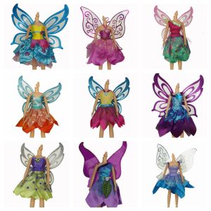 Licca Doll Dress With Wings For Blythy Jenny Doll Sweetpie Female Doll Dress Fashion Doll Clothes For Slim Doll Body