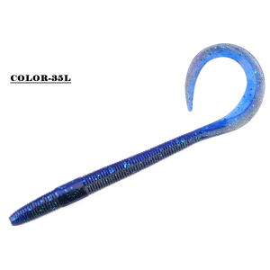 Spinpoler Soft Fishing Lure Worm Long Tail 8" 10" Double Color Earthworm Silicone Artificial Bait Bass Saltwater Fishing Tackle