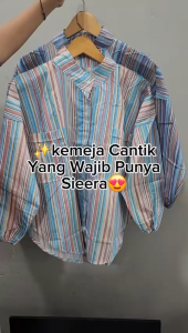 SIERRA CANDY STRIPE TUNIK WANITA MUSLIM | KEMEJA SIERRA POCKET