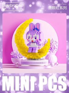 Building Block Mini Cartoon Block Education DIY 月亮卡通积木玩具 Mainan DIY Micro Block Nano 3D Diamond Stella Lou