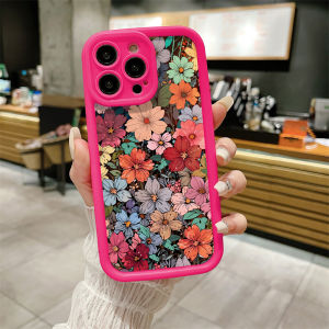 Oil Painting Flowers Soft Silicone Phone Case For iPhone 18 17 Pro Max Case iPhone 16 15 13 14 11 12 Pro Max 16e Air Back Cover