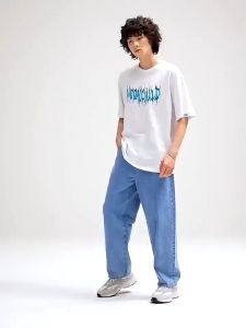 VCRL Celana Jeans Pria Loose Pants Bahan Denim Tebal Premium Model Korean Style