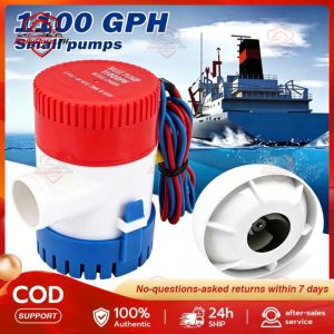1100GPH 12V Marine Bilge Pump – Submersible Water Pump with Switch for Boats local shipping