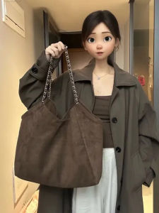 Commute Large Capacity Tote Bag Womens Underarm Single Shoulder Bag Minimalist Relaxing Style Casual Simplified Canvas Bag