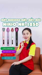 Máy Massage Mặt Mini Nikio NK-125D - Thiết kế 3in1 Đa Năng Nâng Cơ Giảm Bọng Mắt Thư Giãn Làm Săn Chắc Da