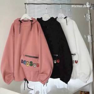 Áo Hoodie Chất Nỉ Lót Bông Túi Bao Tử Dây Rút Lai Nón Trùm Có 2 Size LXL Thời Trang