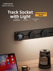 aodoran | Smart Digital Track Socket With Induction Light
