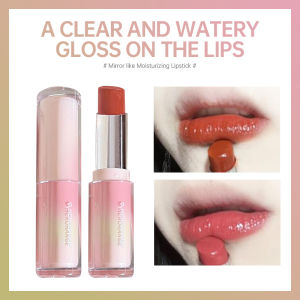 Cermin Wajah Lipstik Water Glossy Pelembab Pemutih Lip Glaze Tahan Lama-🌹Tamia
