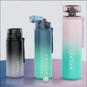 Sports Fitness Students Water Bottle Men New Cup WomenS High Appearance Convenient Sports Fitness Gradient Color Water Bottle
