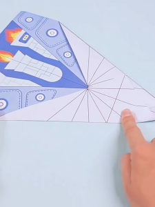 BEIBEI กระดาษพับเครื่องบิน Paper Airplane DIY ของเล่นเด็ก แผ่นกระดาษออริกามิ พร้อมคู่มือสอนพับ ของขวัญเด็ก กิจกรรมเสริมทักษะ