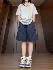 Quần Short Thể Thao Nam Cắt Chéo Nhanh Khô Mùa Hè Chạy Bộ Ngoài Trời Quần Thể Thao Thường Ngày Năm Phần Quần