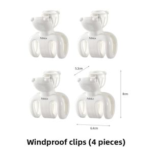 Fasola Windproof Plastic Clothes Drying Clips Multi-functional Home Use Quilt Drying Clips Anti-slip Laundry Clips