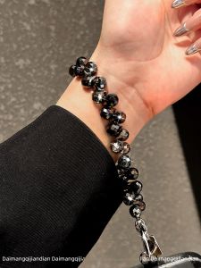 DAIMANG | Elegant Short Crystal Phone Chain Handmade Luxury Bracelet Accessory For Women Daimang High-End Keychain Locket Pendant
