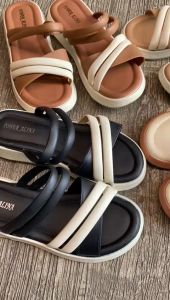 Sandal Wanita Terbaru/Sendal Selop Jelly Alina L802/Sendal Flat karet Import Kekinian
