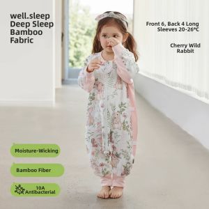 wellber | Lightweight Breathable Bamboo Cotton Baby Sleeping Bag Four Seasons