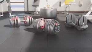 40KG/90LBS Adjustable Dumbbell Set with Dial Mechanism Rubber Coated Noise-Proof Plates Non-Slip Handles 35 Weight Increments Durable Water-Resistant Space-Saving