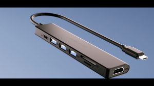 Lemorele TC70 7 in 1 USB C Hub Aluminum Housing Multi Port Adapter 4K HDMI USB 3.0 USB 2.0 SD TF 100W PD for Laptop