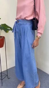 Dostifashion Kira Jeans | Celana Jeans Pinggang Samping Tali | Celana Jeans Lurus Wanita