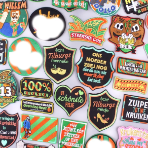 Kruikenstad Carnival Emblem Embroidery Patch Iron On Patches DIY Netherland Carnival Patches For Clothing Embroidered Sew Badges